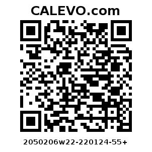 Calevo.com Preisschild 2050206w22-220124-55+
