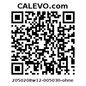 Calevo.com Preisschild 2050208w12-005030-ohne