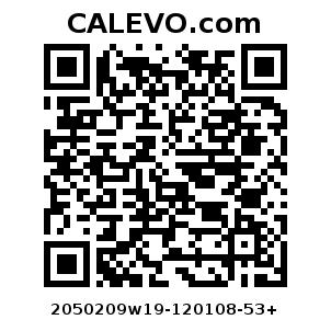 Calevo.com Preisschild 2050209w19-120108-53+