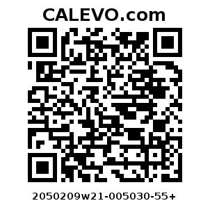 Calevo.com Preisschild 2050209w21-005030-55+