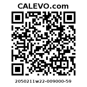 Calevo.com Preisschild 2050211w22-009000-59