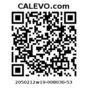 Calevo.com pricetag 2050212w19-008030-53