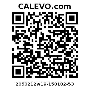 Calevo.com Preisschild 2050212w19-150102-53