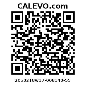Calevo.com Preisschild 2050218w17-008140-55