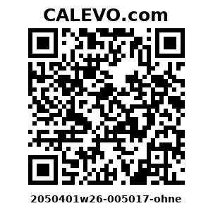 Calevo.com Preisschild 2050401w26-005017-ohne