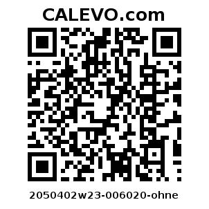 Calevo.com Preisschild 2050402w23-006020-ohne