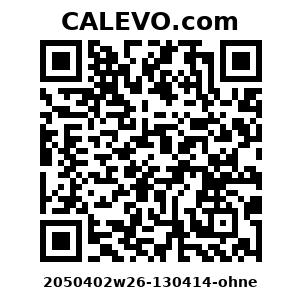 Calevo.com Preisschild 2050402w26-130414-ohne