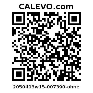 Calevo.com Preisschild 2050403w15-007390-ohne