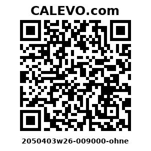 Calevo.com Preisschild 2050403w26-009000-ohne