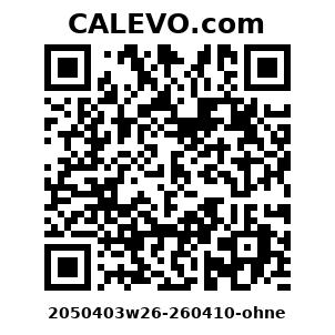 Calevo.com Preisschild 2050403w26-260410-ohne