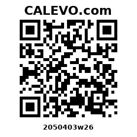 Calevo.com Preisschild 2050403w26