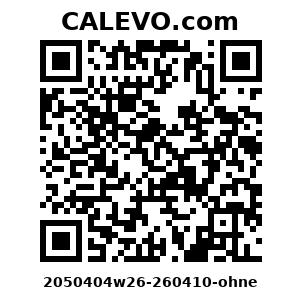 Calevo.com Preisschild 2050404w26-260410-ohne