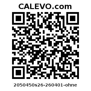 Calevo.com Preisschild 2050450s26-260401-ohne