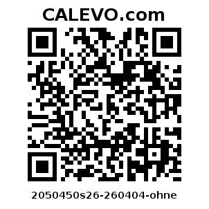 Calevo.com Preisschild 2050450s26-260404-ohne