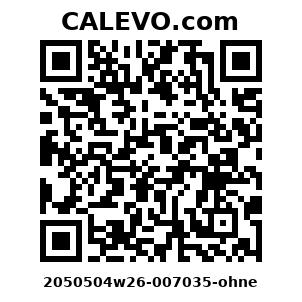Calevo.com Preisschild 2050504w26-007035-ohne