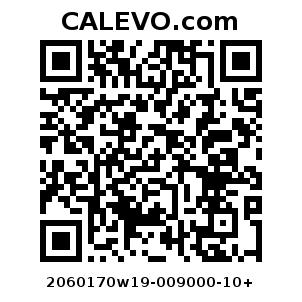 Calevo.com pricetag 2060170w19-009000-10+