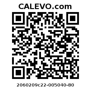 Calevo.com Preisschild 2060209c22-005040-80
