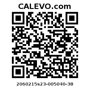 Calevo.com pricetag 2060215s23-005040-38