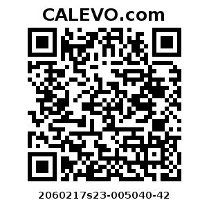 Calevo.com pricetag 2060217s23-005040-42