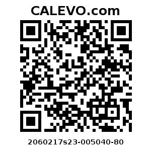 Calevo.com pricetag 2060217s23-005040-80