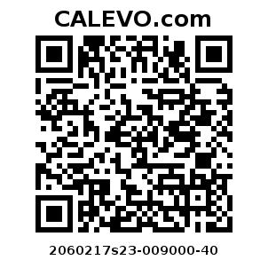 Calevo.com pricetag 2060217s23-009000-40