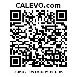 Calevo.com Preisschild 2060219s18-005040-36