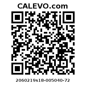 Calevo.com Preisschild 2060219s18-005040-72