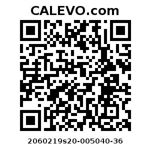 Calevo.com Preisschild 2060219s20-005040-36
