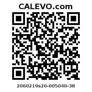 Calevo.com Preisschild 2060219s20-005040-38