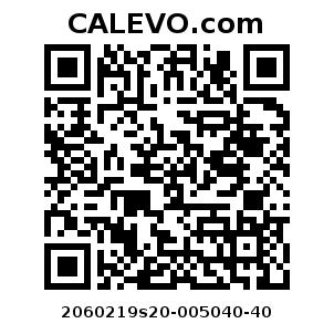 Calevo.com Preisschild 2060219s20-005040-40