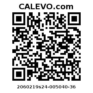 Calevo.com pricetag 2060219s24-005040-36