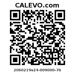 Calevo.com pricetag 2060219s24-009000-76