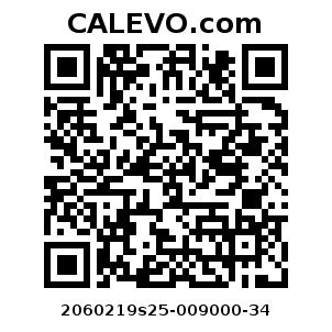 Calevo.com pricetag 2060219s25-009000-34
