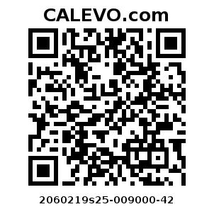 Calevo.com pricetag 2060219s25-009000-42