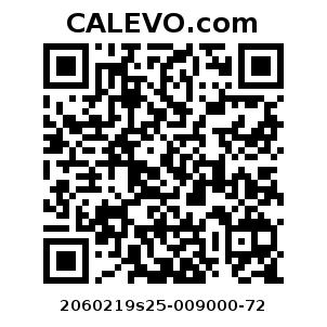 Calevo.com pricetag 2060219s25-009000-72