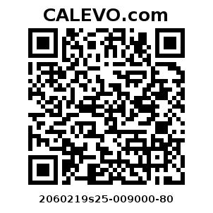 Calevo.com pricetag 2060219s25-009000-80