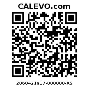 Calevo.com Preisschild 2060421s17-000000-XS