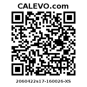 Calevo.com Preisschild 2060422s17-160026-XS