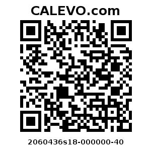 Calevo.com pricetag 2060436s18-000000-40