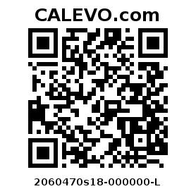 Calevo.com pricetag 2060470s18-000000-L