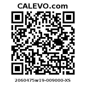 Calevo.com Preisschild 2060475w19-009000-XS