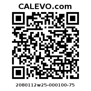 Calevo.com Preisschild 2080112w25-000100-75