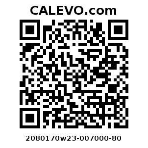 Calevo.com Preisschild 2080170w23-007000-80