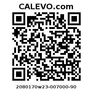 Calevo.com Preisschild 2080170w23-007000-90