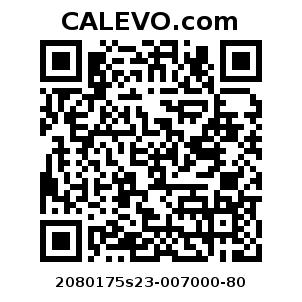 Calevo.com pricetag 2080175s23-007000-80