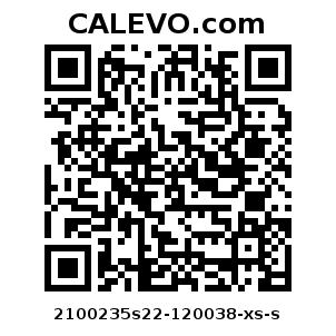 Calevo.com pricetag 2100235s22-120038-xs-s