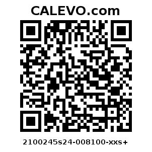Calevo.com pricetag 2100245s24-008100-xxs+