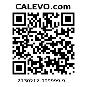 Calevo.com Preisschild 2130212-999999-9+