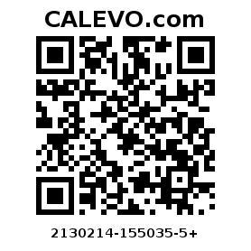 Calevo.com pricetag 2130214-155035-5+