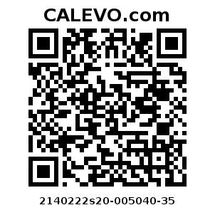 Calevo.com Preisschild 2140222s20-005040-35